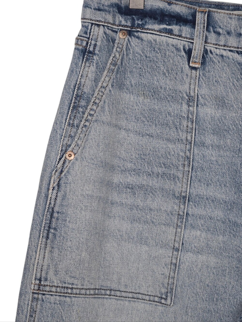 Pistola Womens Provence Wash Turner Super High Rise Crop Barrel Denim Jeans 30 - Picture 4 of 11